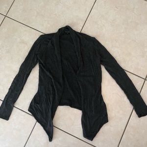Gray Express cardigan